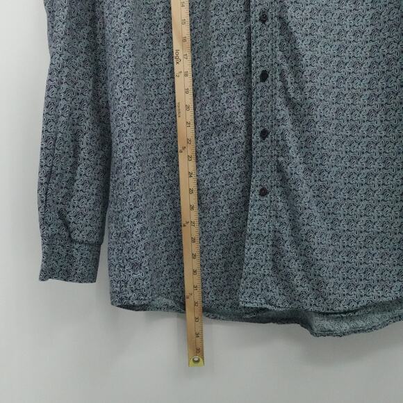 Cinch Shirt Mens XL Blue Paisley Western Rodeo Cowboy Button Down Long Sleeve - Picture 5 of 11